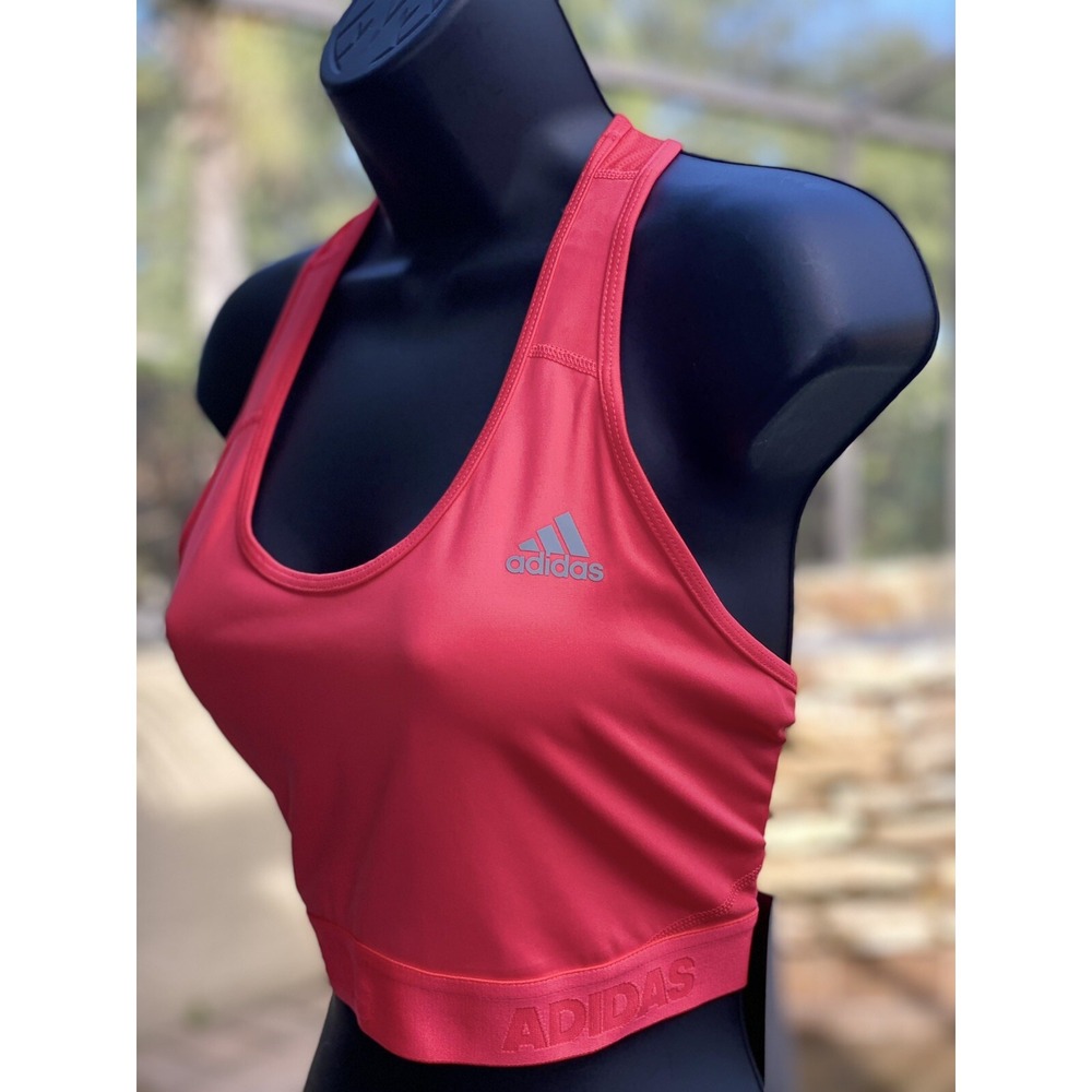 ADIDAS XL Sports Bra DU6499 Red Activewear for Women - New with Tags